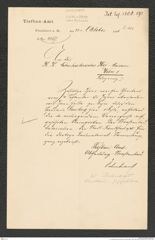 k.k. naturhistorisches Hofmuseum, Intendanzakten 1885-1896 (Hauer), Aktenzahl Z.613.a/1890, Seite 1